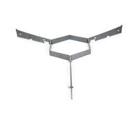 Grillrost.com Das Original Binari di Supporto per Tutte Le Piastre antincendio da 80 cm: garantiscono Aria Sufficiente e Una Tenuta sicura.