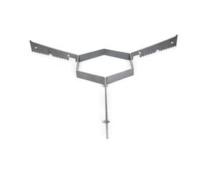 Grillrost.com Das Original Binari di Supporto per Tutte Le Piastre antincendio da 80 cm: garantiscono Aria Sufficiente e Una Tenuta sicura.