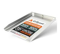 Grillrost.com Das Original Piastra Grill in Acciaio Inox | plancha 45x30cm - Adatta a Napoleon Rogue (con bruciatore Posteriore) | Massiccio 4mm