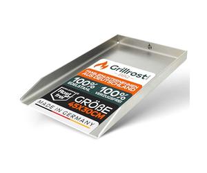 Grillrost.com Das Original Piastra Grill in Acciaio Inox | plancha 45x34cm - Adatta per Napoleon Le/Lex/Prestige & Rösle | 4mm Massiccio
