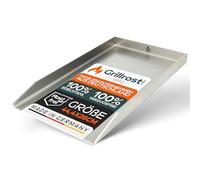 Grillrost.com Das Original Piastra per Grigliare in Acciaio Inox | plancha 44,3x26cm - Adatta per Weber Spirit | 4mm Massiccio