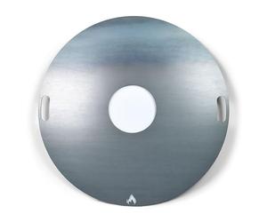 Grillrost.com Das Original Piastra per Il Fuoco 80cm - Solida Piastra da 5 mm per la Canna da Fuoco o la Ciotola per Il Fuoco - dal Leader di Mercato - Made in Germany