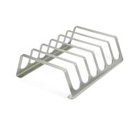 Grillrost.com Das Original Rastrelliera per Costine in Acciaio Inox | RibRack - per 6 Costine di Ricambio croccanti alla griglia e al Forno
