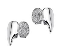Grillzs - Denti da vampiro in lega, alla moda, ideali per feste di Halloween, accessori cosplay, zanne succhiasangue, One Size, come descritto, come descritto