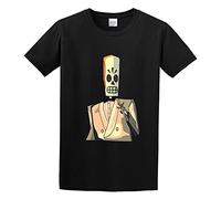 Grim Fandango Manuel Calavera Unisex 100% Cotton Short-Sleeve T-Shirts Black S