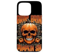 Grim Gin Pumpkin Sin Halloween Skull Design Kids Custodia per iPhone 15 Pro Max