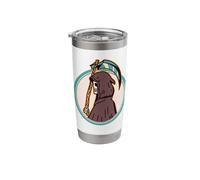 Grim Mietitore Angelo Della Morte Vintage Occulto Gotico Estetica Bicchiere termico in acciaio inox doppia parete