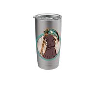 Grim Mietitore Angelo Della Morte Vintage Occulto Gotico Estetica Bicchiere termico in acciaio inox doppia parete