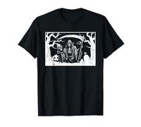 Grim Mietitore Divertente Halloween Angelo della Morte Occulto Gotico Maglietta
