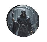 Grim Reaper Copricerchi Impermeabile Anti UV Copertura per Pneumatico 28 "Single Axle Wheel Covers per RV Truck SUV Rimorchio Universale per tutte le stagioni