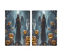 Grim Reaper - Custodia per passaporto da viaggio, portatile, con slot per carte di credito, per passaporti