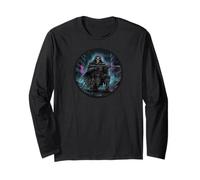 Grim Reaper Death Skeleton American Flag War Soldier Maglia a Manica