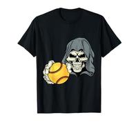 Grim Reaper Death Skeleton Softball Sport Team Mascotte Maglietta