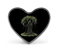 Grim Reaper e Tree Life and Death Cuore Spilla da bavero Cravatta Spilla divertente Spilla Bottone Distintivo Cappello Vestiti Accessori per uomo Donna