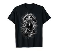 Grim Reaper Fantasma Horror Gotico di Halloween infestato Maglietta