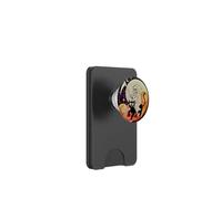 Grim Reaper Gatto Nero Luna Stelle Gotico Halloween Spooky Art PopSockets PopWallet per MagSafe