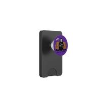 Grim Reaper gatto nero seduto sul giro La morte può aspettare divertente PopSockets PopWallet per MagSafe