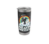 Grim Reaper Riding Unicorn | Death Metal Pastel Goth Bicchiere termico in acciaio inox doppia parete