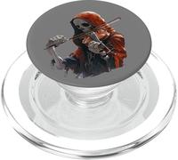 Grim Reaper - Scheletro gotico che suona violino musica Halloween PopSockets PopGrip per MagSafe