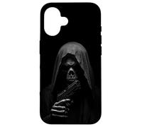 Grim Reaper Skull Dark Fantasy Artwork Custodia per iPhone 16