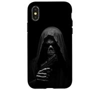 Grim Reaper Skull Dark Fantasy Artwork Custodia per iPhone X/XS