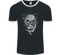 Grim Reaper Teschio Death Motociclista Uomo Ringer Fotl