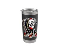 Grim Reaper x The Big Sleep Tradizionale Tatuaggio Flash Bicchiere termico in acciaio inox doppia parete