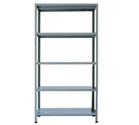 GRIMA SCAFFALE in METALLO a Bulloni in KIT con 5 Ripiani, Misure (cm): 100 x 40 h.187 Colore: ROSSO Portata Tot.: 400 Kg