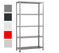 GRIMA - SCAFFALE in metallo ANTRACITE 100 X 40 X 187h Portata 400 Kg