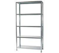 Scaffale in kit di montaggio 5 ripiani cm 100 x 40 portata 80 kg altezza 185 cm