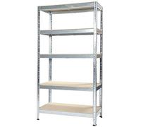 GRIMA - SCAFFALE INCASTRO Alta Portata in legno-metallo ZINCATO 90 X 40 X 176h Portata 875 Kg