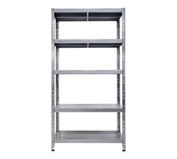 Grima Scaffali in Metallo 5 Ripiani cm L100xP40xH195 Alta Portata Zincato Incastro