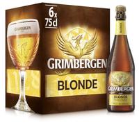 Grimbergen Blonde, Cassa con 6 Bottiglie da 75cl, Birra d'Abbazia Blonde Ale, Gusto Morbido e Fruttato, Gradazione Alcolica 6.7% Vol.