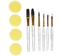 GRIM'TOUT Astuccio Trucco Bambini - 5 Pennelli Morbidi e 4 Spugnette Incluse - Ideale per Trucco Artistico, Travestimenti e Face Painting - Pulizia Facile con Acqua - Gioco Bambina Bellezza