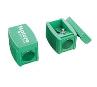 Grim'Tout - Temperamatite in plastica riciclata al 100% - Per matite da trucco Grim'Tout Nature - Manuale - Colore verde