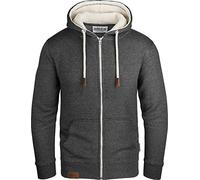 Grin&Bear Felpa con Cappuccio e Zip da Uomo GB490-Charcoal-XXL