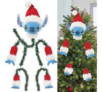 Grinch Decorazione per albero di Natale, divertente decorazione per albero di Natale, ornamento per il corpo di Natale, testa d'avorio, braccio, gamba per stola dell'albero di Natale, elfo gamba