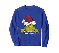 Grinch- I Came for The Presents Felpa, Unisex per Adulti, Blu Reale, M