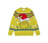 Grinch Il Maglione Natalizio a Maglia Verde da Uomo | Maglione Festivo - Caldo, Divertente e Accogliente | Abbigliamento iconico a Tema per Le celebrazioni Natalizie | Ideale per i Fan del Grinch