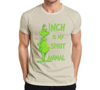 Grinch is My Spirit Animal Natale - Maglietta da uomo, naturale, 3XL