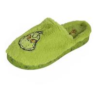 Grinch Pantofole ANTISCIVOLO da donna, CALDE, MORBIDE, PELLICCIA pantofole da casa (Verde, 38-39, Sistema Taglie Calzature EU, Adulto, Numero (range), Media, 38, 39)