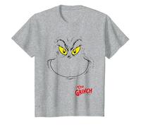 Grinch - The Green Grinchmas Maglietta, Bambini, Grigio Melange, 3 Anni