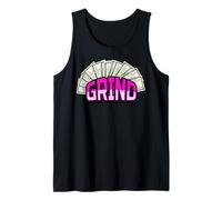 Grind And Shine Divertente Uomini Donne Proprietario di Affari Soldi Contanti Canotta