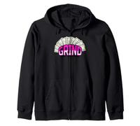 Grind And Shine Divertente Uomini Donne Proprietario di Affari Soldi Contanti Felpa con Cappuccio
