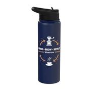 Grind Brew Repeat routine caffè pour over casa Stainless Steel Insulated Water Bottle