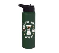 Grind Brew Repeat routine caffè pour over casa Stainless Steel Insulated Water Bottle