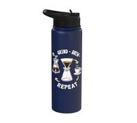 Grind Brew Repeat routine caffè pour over casa Stainless Steel Insulated Water Bottle