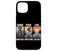 Grind Daily Versare lentamente dal vivo completamente fatto in casa caffè Custodia per iPhone 13