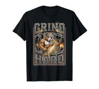 Grind Hard Welder Bulldog Saldatura Maglietta