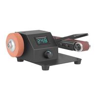 Grinder da officina - smerigliatrice da banco, levigatrice per cintura in miniatura, smerigliatrice da banco da 350W con 10 cinture di levigatura, levigatrice ad alta velocità per metallo